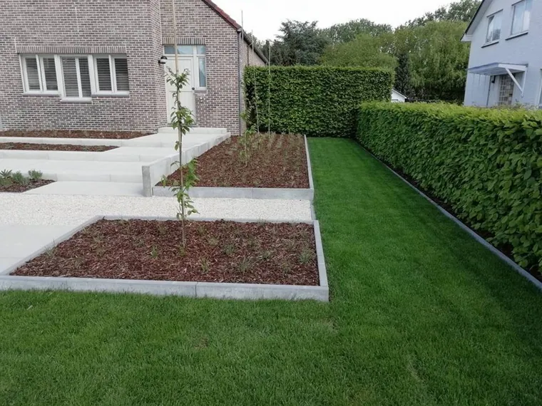 Gerealiseerde tuin door Lumen bv in Herk-de-Stad