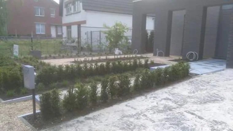 Gerealiseerde tuin door Lumen bv in Herk-de-Stad