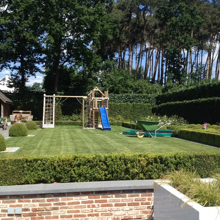 Gerealiseerde tuin door Lumen bv in Herk-de-Stad