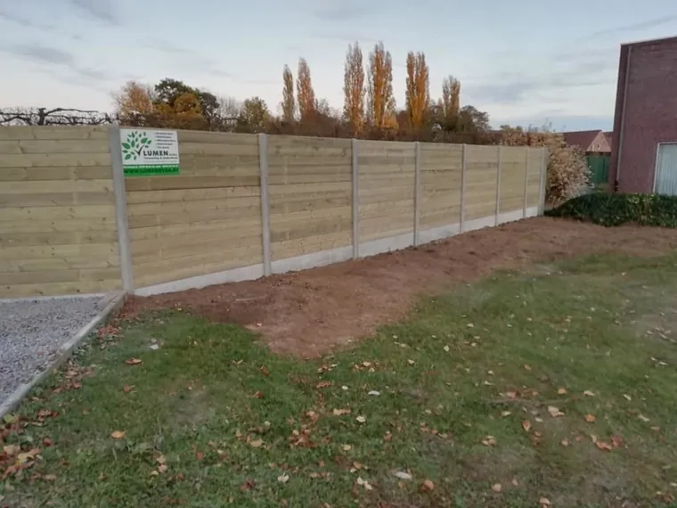 Tuinafsluiting door Lumen bv in Limburg